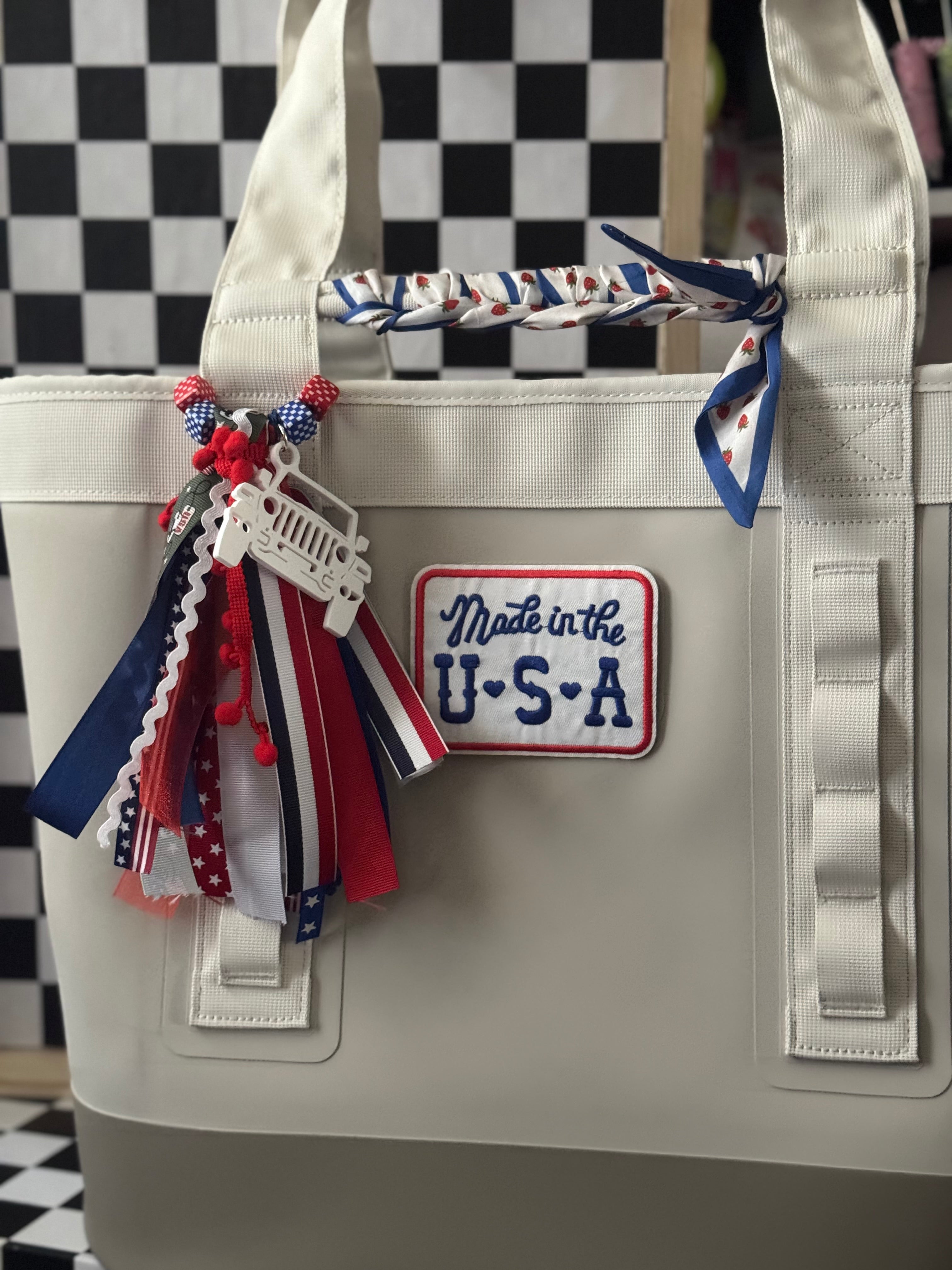 American J bag tags!