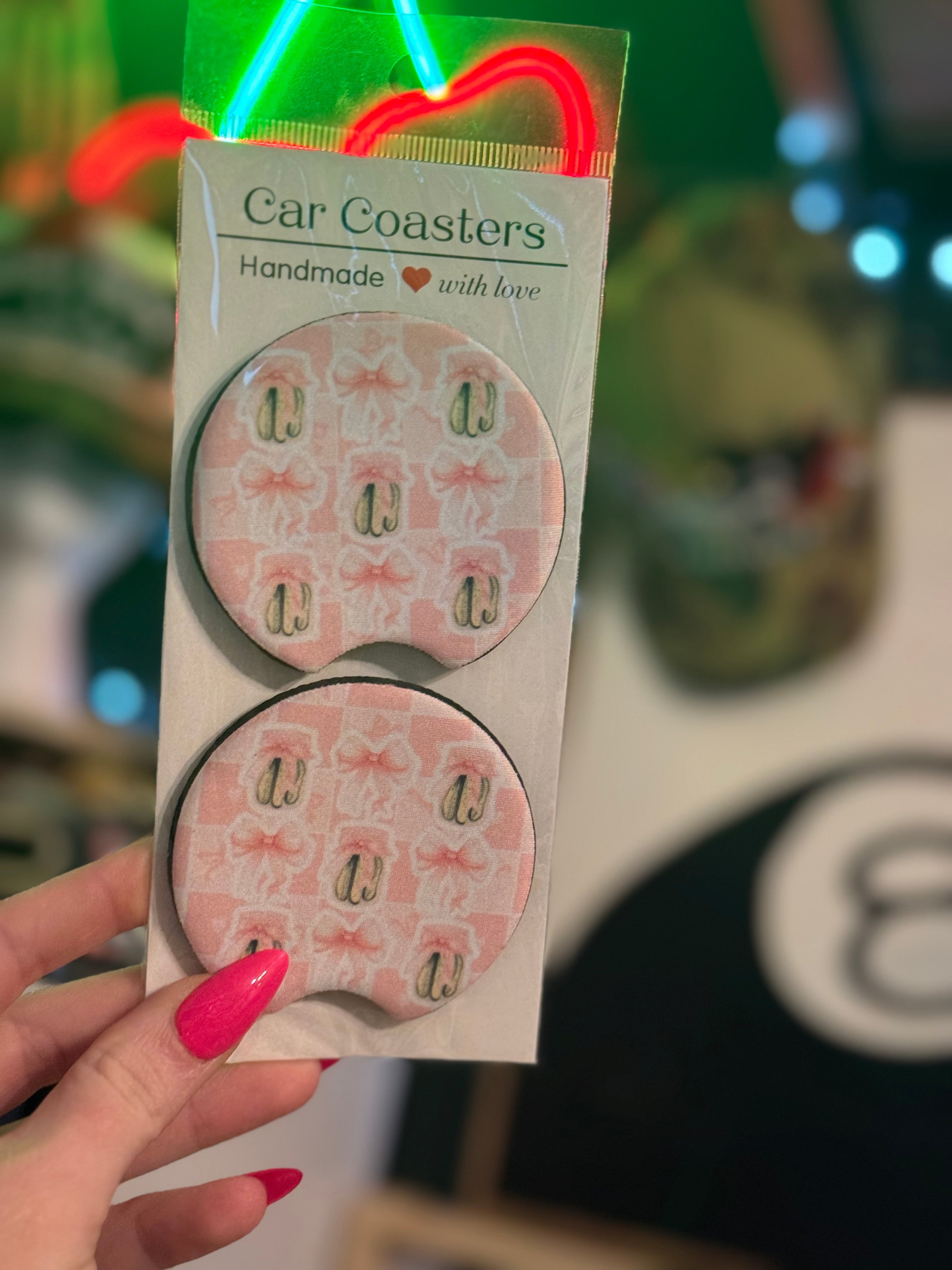 Pickle croquette Car coasters